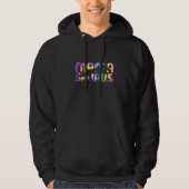 Mamasaurus Dinosaur Rex Tie Dye Mama Saurus Moeder Hoodie (Voorkant)