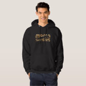 Mamasaurus Dinosaur Skeleton Camo Mama Saurus Moth Hoodie (Voorkant volledig)