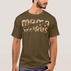 Mamasaurus Dinosaur Skeleton Camo Mama Saurus Moth T-shirt