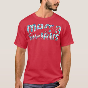 Mamasaurus Dinosaur Skeleton Floral Decor Mama Sau T-shirt