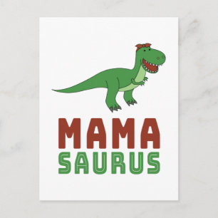 Mamasaurus Dinosaur Tyrannosaurus Rex Moederdag Briefkaart