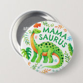 Mamasaurus Dinosaurus Moeder van de Verjaardag Jon Ronde Button 7,6 Cm (Voorkant /achterkant)