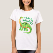 Mamasaurus Dinosaurus Moeder van de Verjaardag Jon T-shirt (Voorkant)