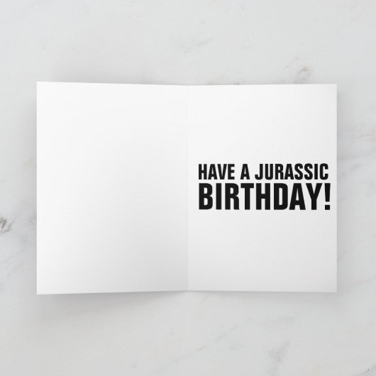 MAMASAURUS DINOSAURUS VERJAARDAG KAART (Binnen)