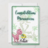 Mamasaurus Feestdagenkaart (Achterkant)