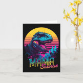 Mamasaurus Grappige Dinosaur Mama Saurus Trex Moed Kaart (Gele Bloem)