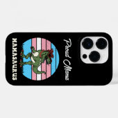 Mamasaurus Grappige Dinosaurus op Trans Flag Zonso Case-Mate iPhone Case (Achterkant (horizontaal))