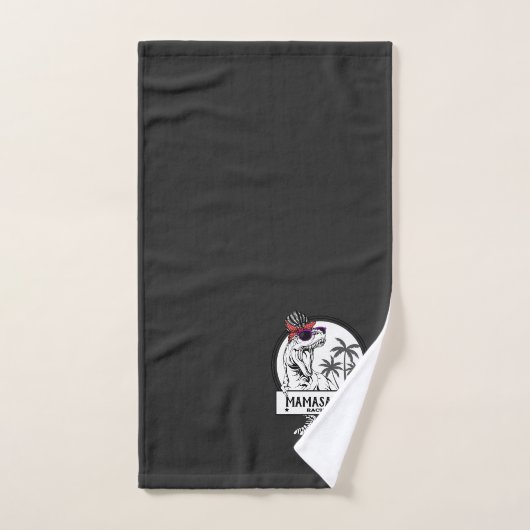 Mamasaurus Ma T rex Dino Funny Custom Name Bad Handdoek (Handdoek)