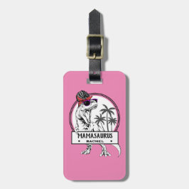 Mamasaurus Ma T rex Dino Funny Custom Name Bagagelabel