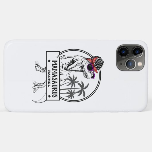 Mamasaurus Ma T rex Dino Funny Custom Name Case-Mate iPhone Case (Achterkant (horizontaal))