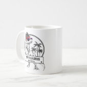 Mamasaurus Ma T rex Dino Funny Custom Name Koffiemok (Voorkant links)