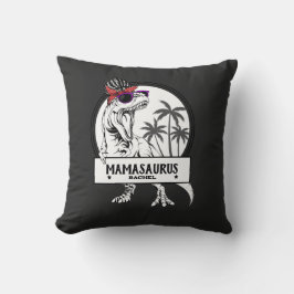 Mamasaurus Ma T rex Dino Funny Custom Name Kussen
