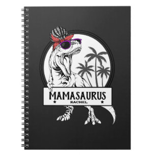 Mamasaurus Ma T rex Dino Funny Custom Name Notitieboek