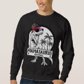 Mamasaurus Ma T rex Dino Funny Custom Name Trui (Voorkant)