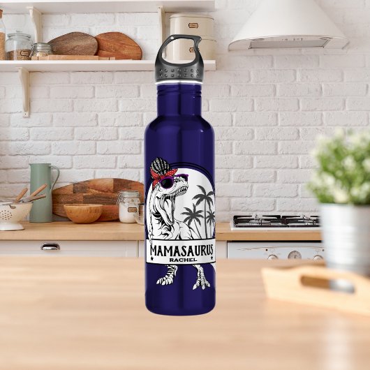 Mamasaurus Ma T rex Dino Funny Custom Name Waterfles