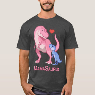 Mamasaurus Mama Baby Boy TRex Dinosaurussen T-shirt