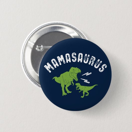 Mamasaurus mama Funny Dinosaur T-Rex Moederdag Ronde Button 5,7 Cm (Voorkant /achterkant)