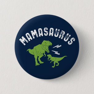 Mamasaurus mama Funny Dinosaur T-Rex Moederdag Ronde Button 5,7 Cm