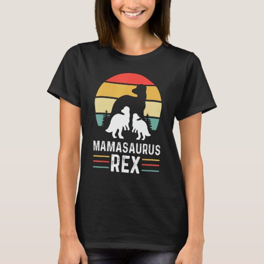 Mamasaurus mamma Moeder Children Rex T Rex Dinos T-shirt (Voorkant)