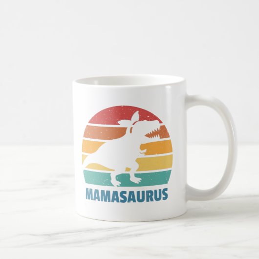 Mamasaurus Moeder Dinosaurus Grappige Moederdag Koffiemok (Rechts)