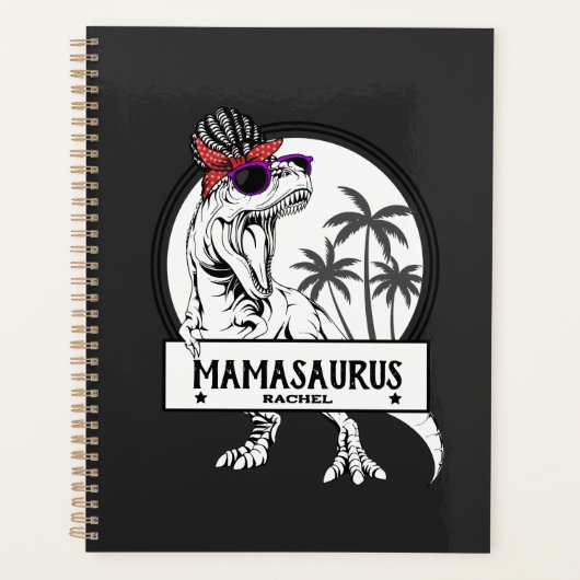 Mamasaurus Moeder T Rex Dino Grappige Aangepaste N Planner (Voorkant)