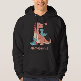 MamaSaurus Moeder & Tweeling Baby Jongen T-Rex Din Hoodie