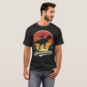 Mamasaurus Mom Trex Dinosaur Grappig Graphic Retro T-shirt (Voorkant volledig)