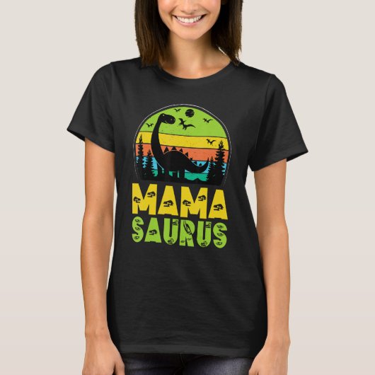 Mamasaurus Momsaurus Dinosaur Mama Saurus Mom Rex  T-shirt (Voorkant)