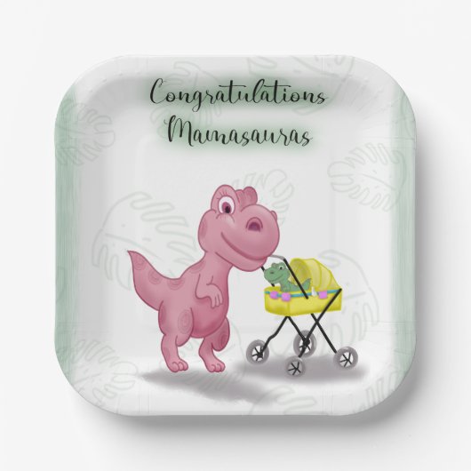 Mamasaurus Papieren Bordje (Voorkant)