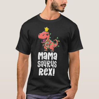 Mamasaurus re mam Matching Dino Family Dinosaur Pa T-shirt