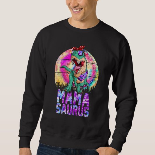 Mamasaurus Rex Dinosaur Mama Saurus Familie Match Trui (Voorkant)