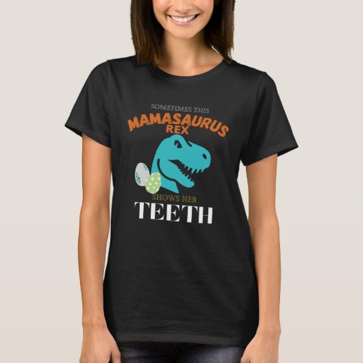 Mamasaurus rex Dinosaur  Mama Saurus Family Matchi T-shirt (Voorkant)