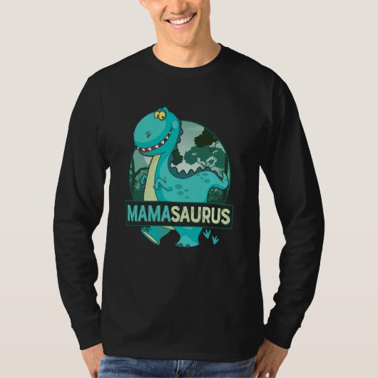 Mamasaurus Rex Dinosaur Mama Saurus Family Matchin T-shirt (Voorkant)