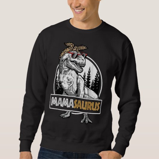 Mamasaurus Rex Dinosaur Mama Saurus Family Matchin Trui (Voorkant)