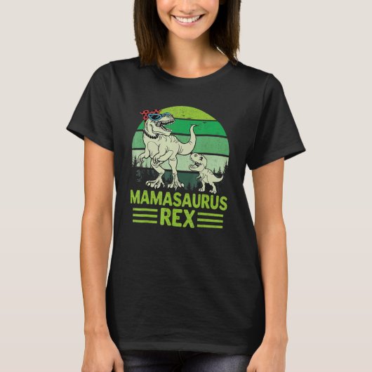 Mamasaurus Rex Dinosaur Mama Saurus T-shirt (Voorkant)