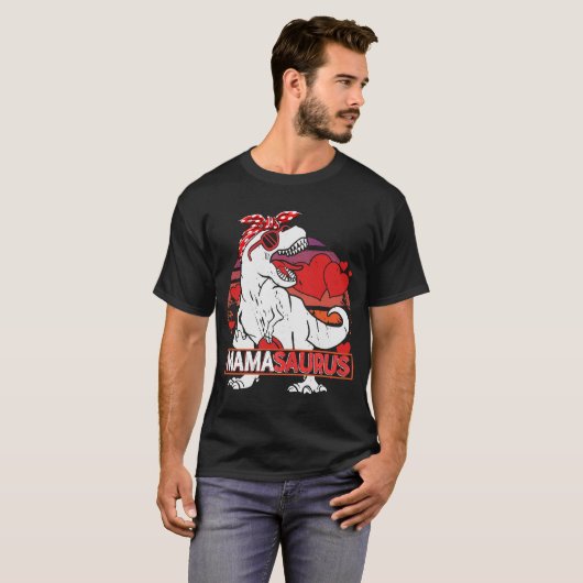 Mamasaurus rex Dinosaur Mama Saurus Valentijnse Da T-shirt (Voorkant volledig)