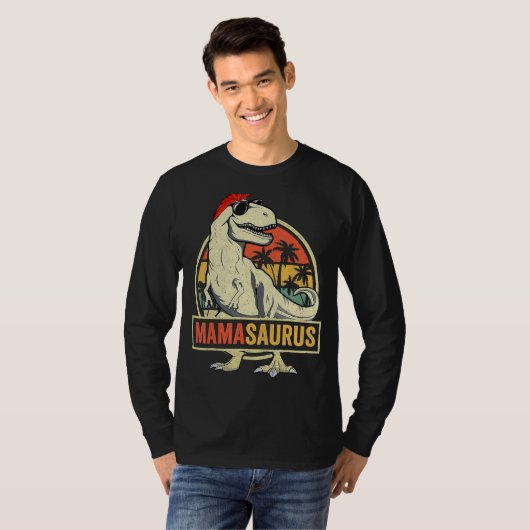 Mamasaurus Rex Dinosaur Moederdag mama T-shirt (Voorkant volledig)