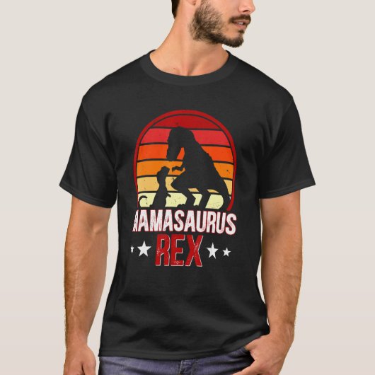 Mamasaurus Rex Dinosaur Rex Motherhood Dino T-shirt (Voorkant)
