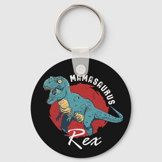 Mamasaurus Rex Funny en Cute T-Rex Dinosaur mama Sleutelhanger (Voorkant)
