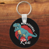 Mamasaurus Rex Funny en Cute T-Rex Dinosaur mama Sleutelhanger (Voorkant)