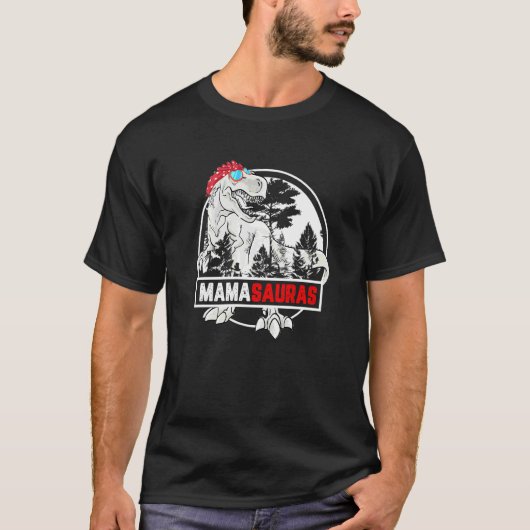 Mamasaurus Rex Mama Saurus Dinosaur Moeder T-shirt (Voorkant)