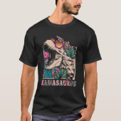Mamasaurus Rex Moeder Dinosaurus Luipaard Bloem T  T-shirt (Voorkant)