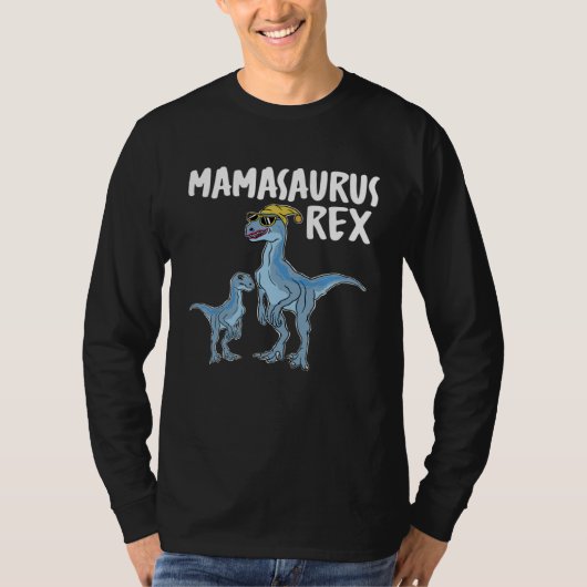 Mamasaurus Rex Moederdag Dinosaur Familie Babysaur T-shirt (Voorkant)