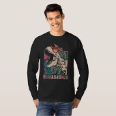 Mamasaurus Rex Mom Dinosaur Leopard Flower Rex Mam T-shirt (Voorkant volledig)