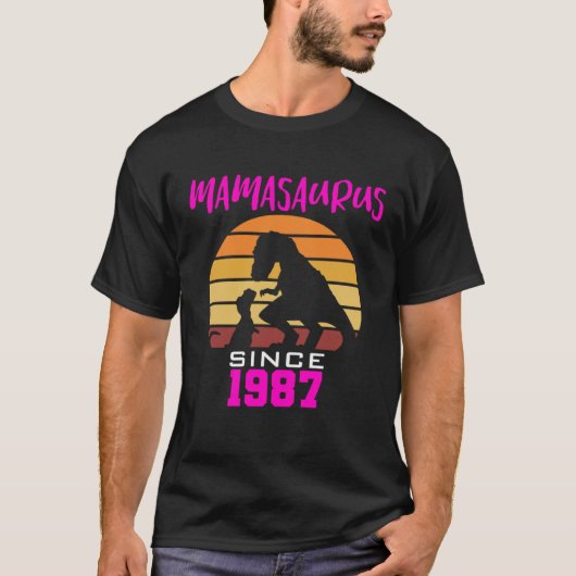 Mamasaurus since 1987 t-shirt (Voorkant)