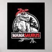 Mamasaurus T Rex Dinosaur Funny Mama Saurus Poster (Voorkant)