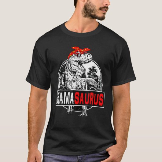 Mamasaurus T Rex Dinosaur Funny Mama Saurus T-shirt (Voorkant)