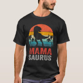 Mamasaurus T rex Dinosaur Funny Mama Saurus T-shirt (Voorkant)