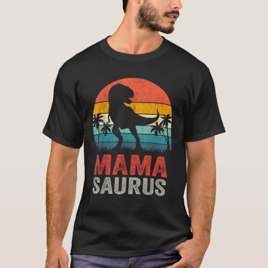 Mamasaurus T rex Dinosaur Funny Mama Saurus T-shirt (Voorkant)