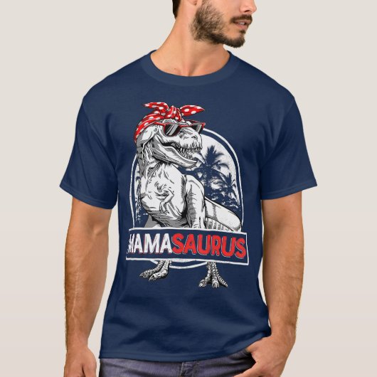 Mamasaurus T rex Dinosaur Funny Mama Saurus T-shirt (Voorkant)